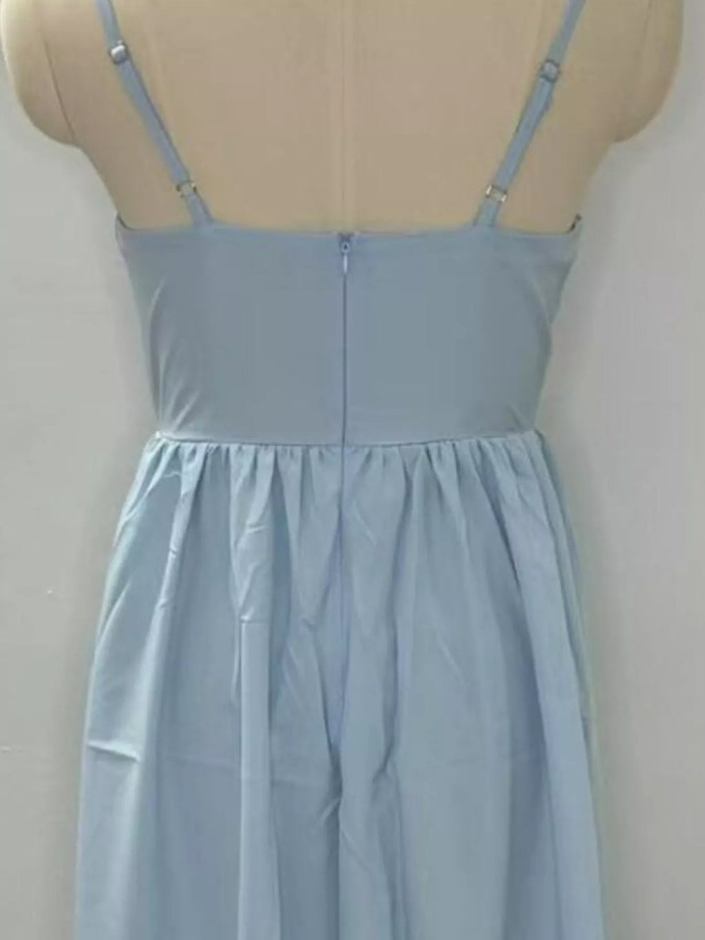 Adjustable Strap Scoop Neck Midi Dress - Godess beauty  #