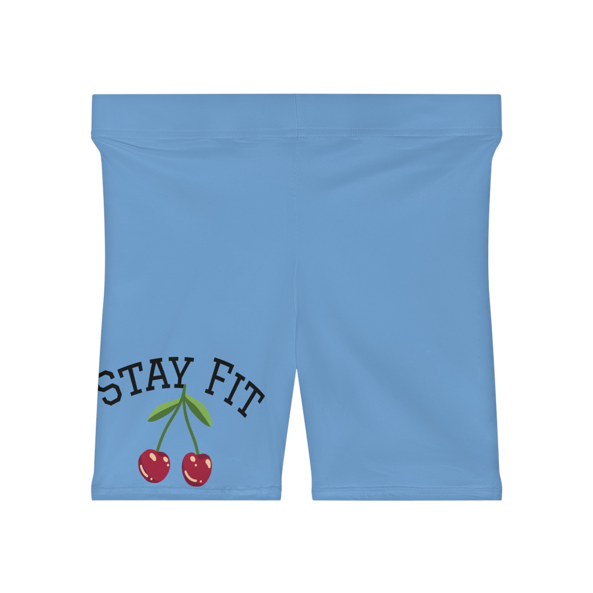 Cherry Logo Biker Shorts | Goddess Beauty Fitness Print - Godess beauty  #