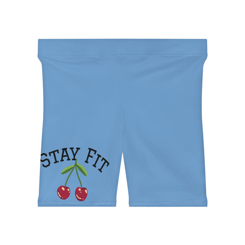 Cherry Logo Biker Shorts | Goddess Beauty Fitness Print - Godess beauty  #