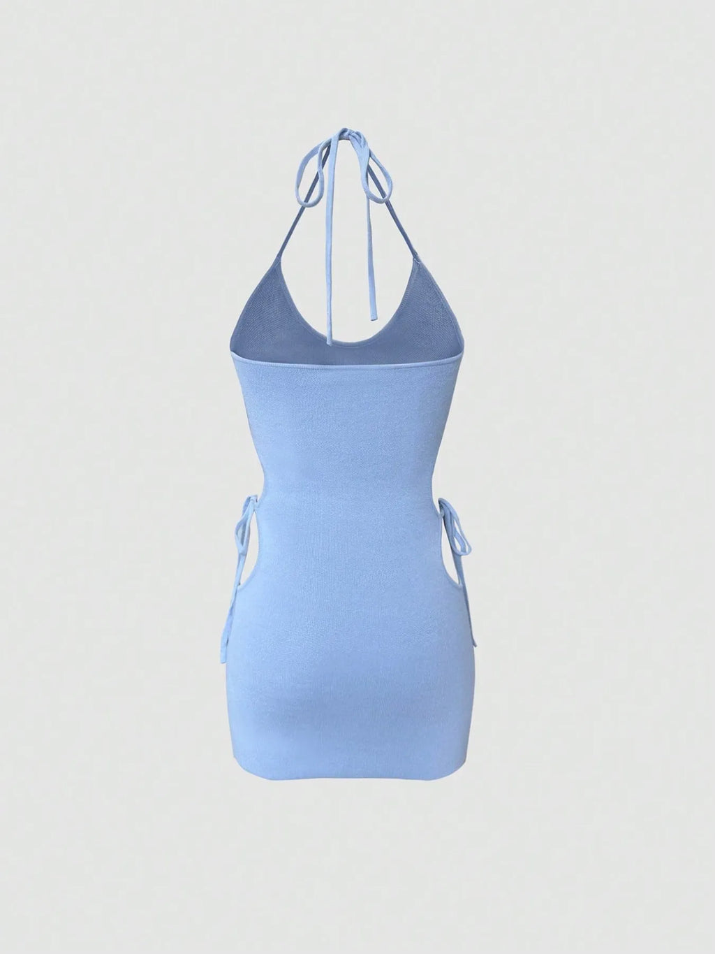 Cutout Halter Neck Mini Dress - Godess beauty  #