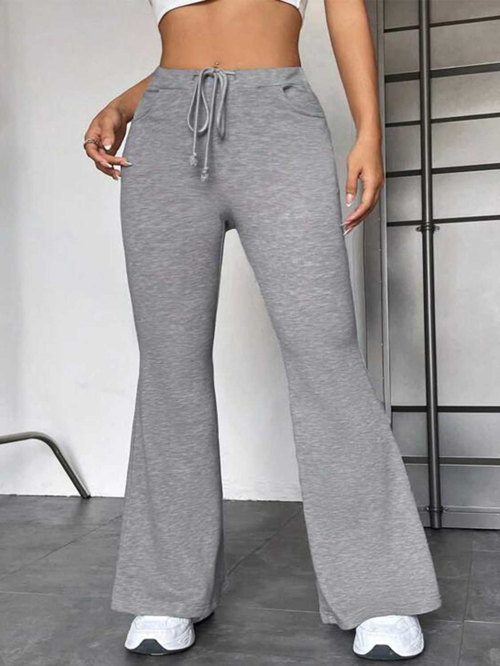 Drawstring Sweatpants with Pockets - Godess Beauty  #
