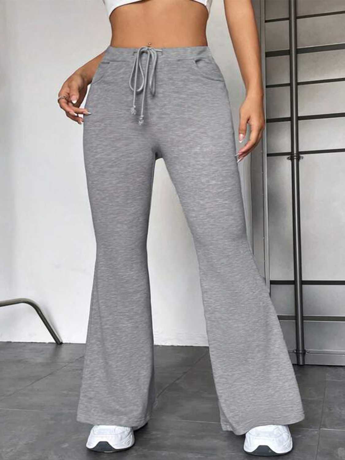 Drawstring Sweatpants with Pockets - Godess Beauty  #