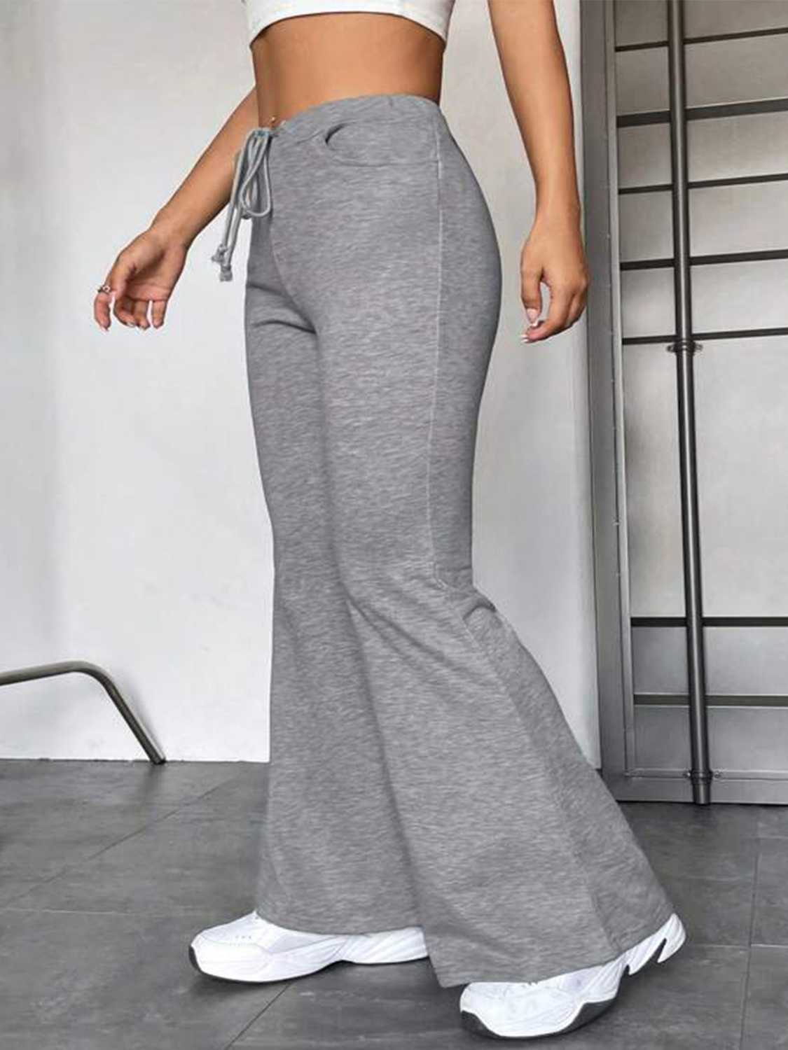 Drawstring Sweatpants with Pockets - Godess Beauty  #
