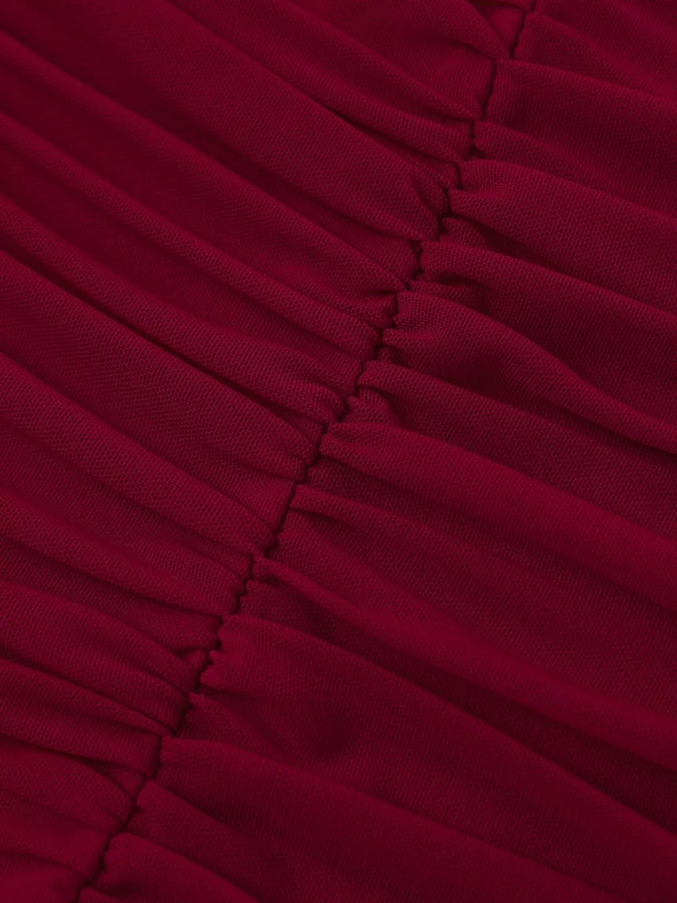 Halter Neck Ruched Slit Maxi Dress - Godess beauty  #