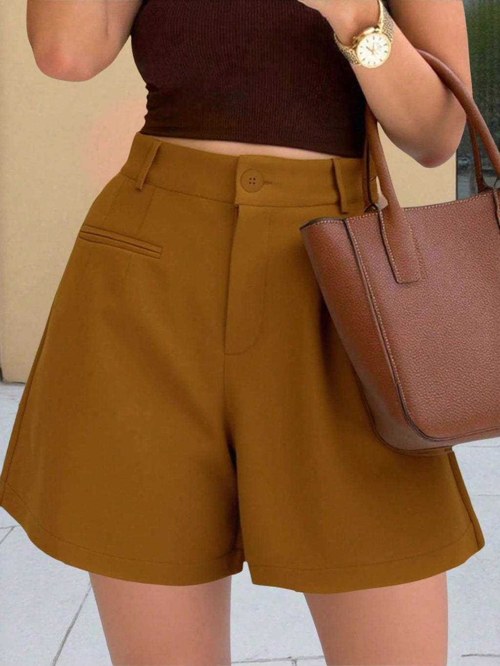 High-Waisted Shorts - Godess beauty  #