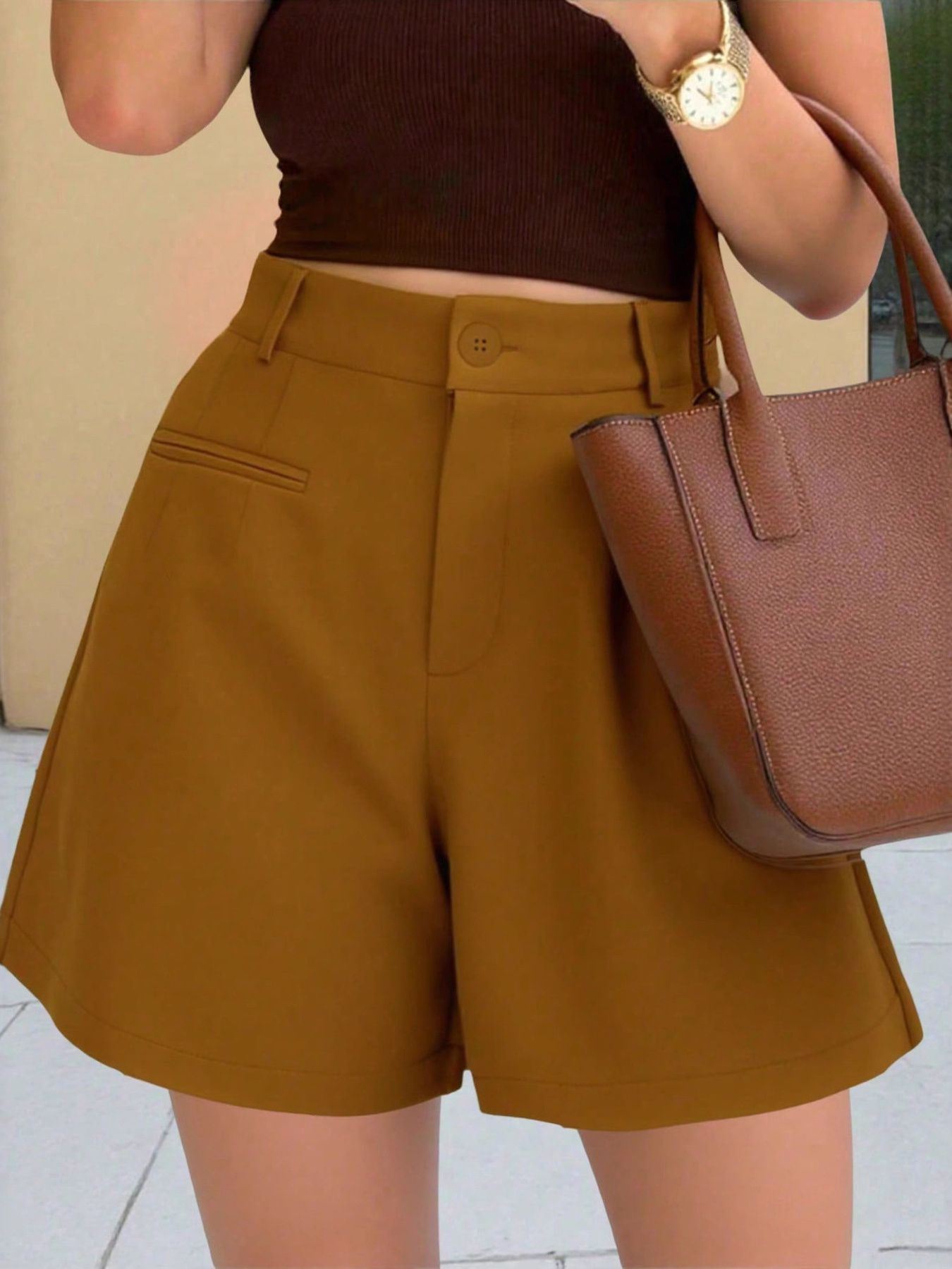 High-Waisted Shorts - Godess beauty  #