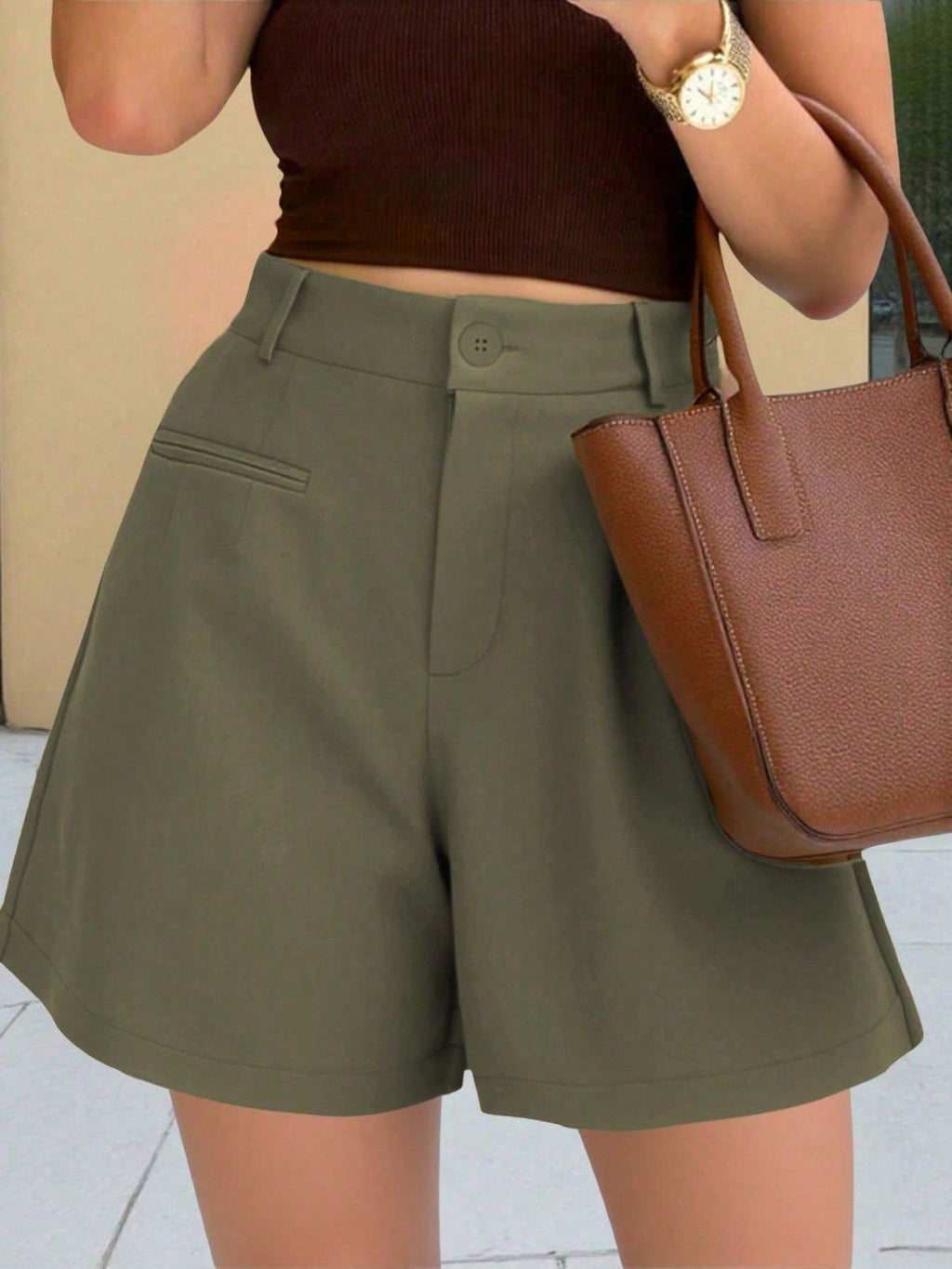 High-Waisted Shorts - Godess beauty  #