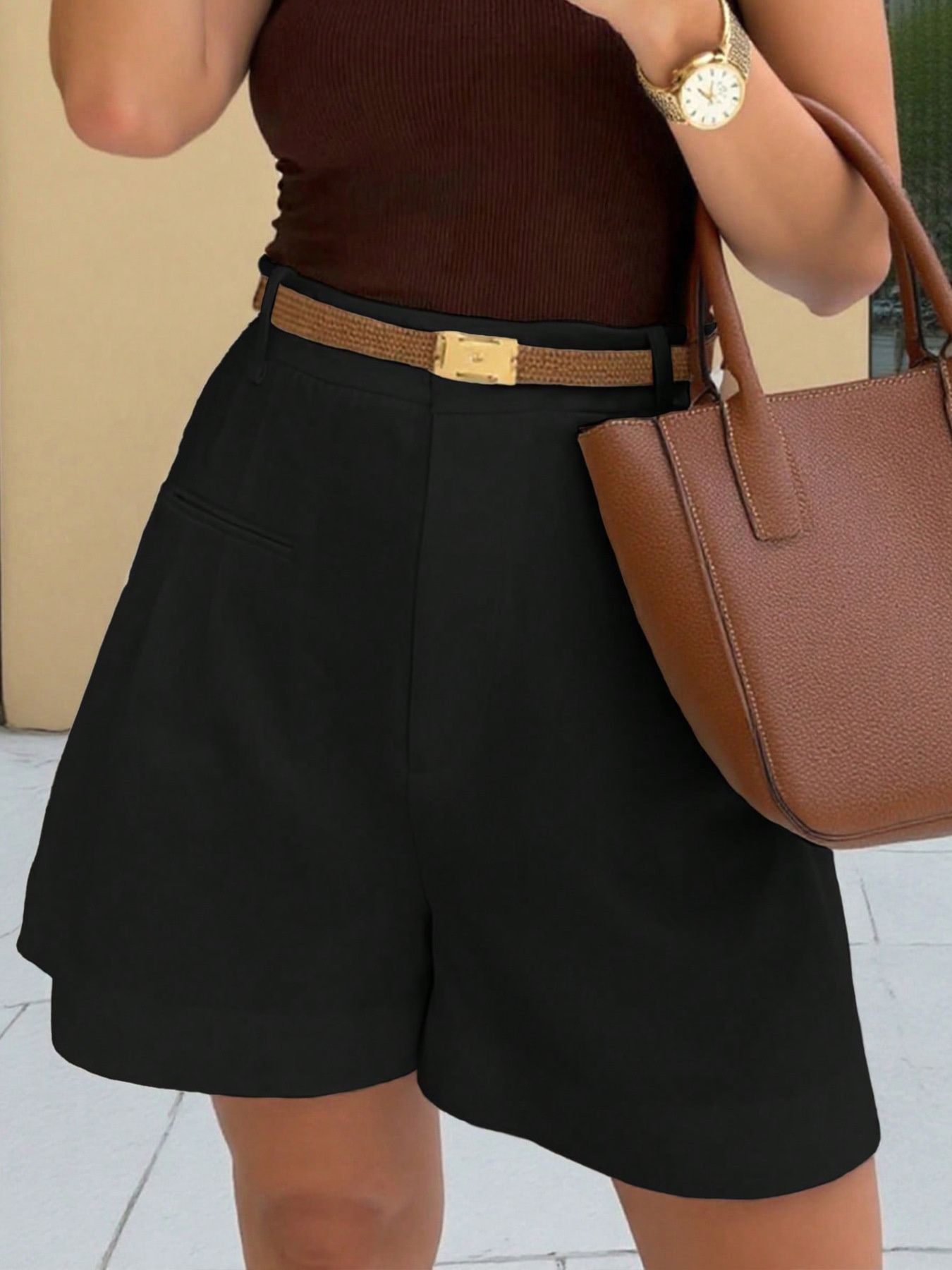 High-Waisted Shorts - Godess beauty  #