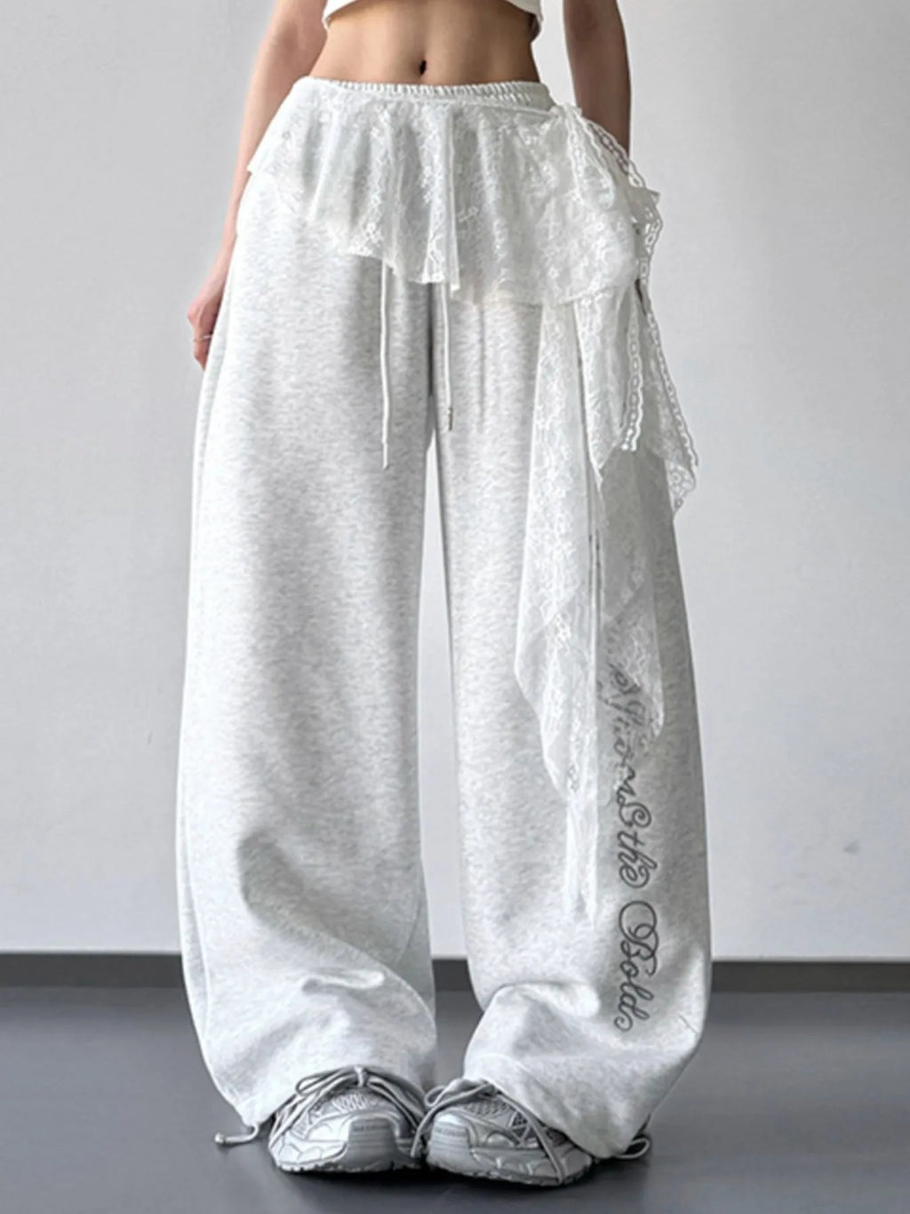 Loose Fit Drawstring Wide Leg Pants - Godess Beauty  #