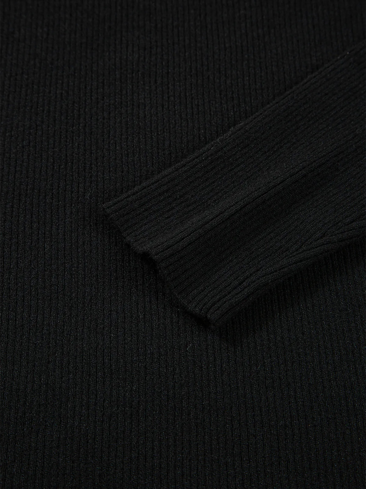 Ribbed Knit Cold Shoulder Sweater - Godess Beauty  #