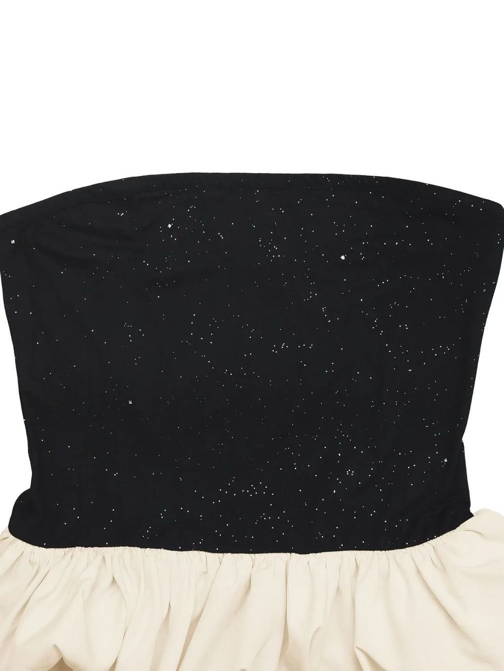 Ruffled Bubble Hem Tube Top - Godess beauty  #