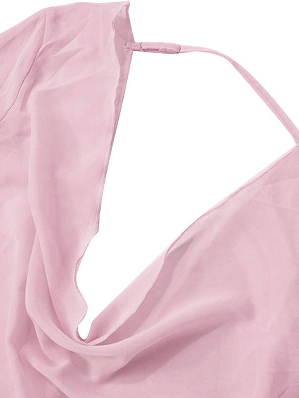 Sheer chiffon plunge mini dress - Godess beauty  #