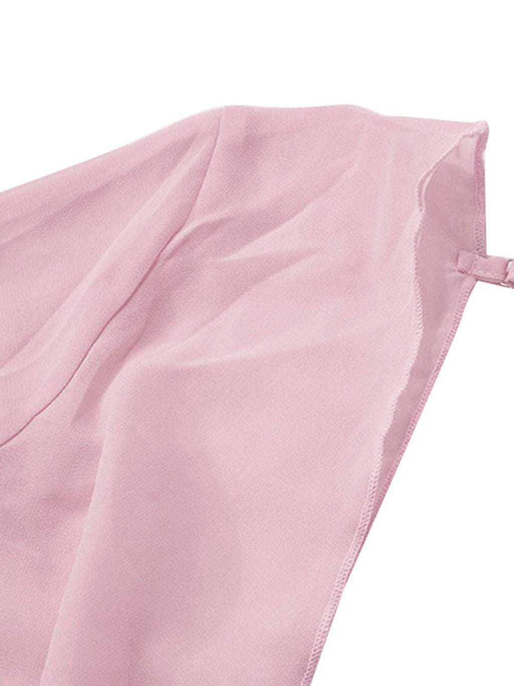 Sheer chiffon plunge mini dress - Godess beauty  #