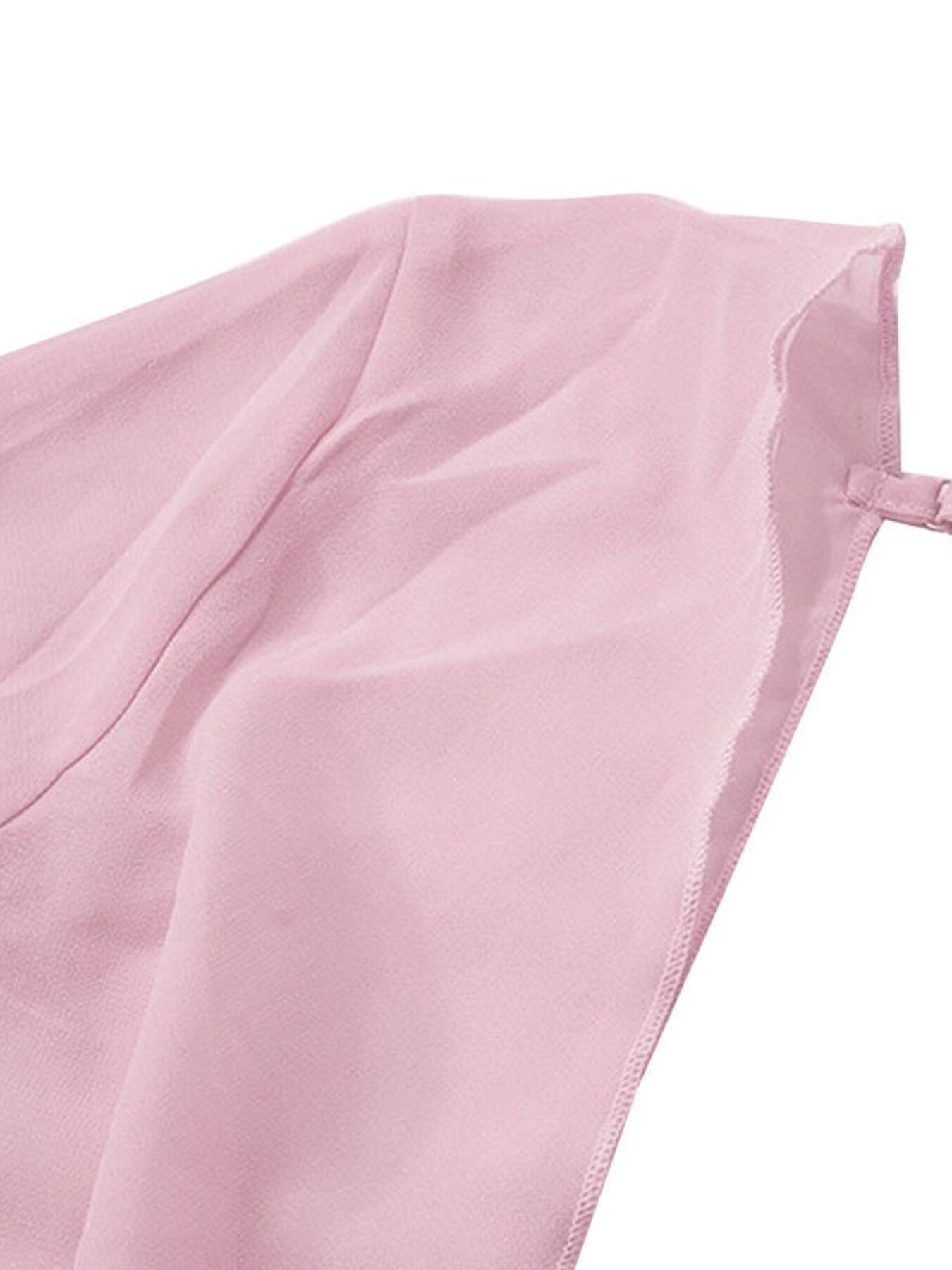 Sheer chiffon plunge mini dress - Godess beauty  #