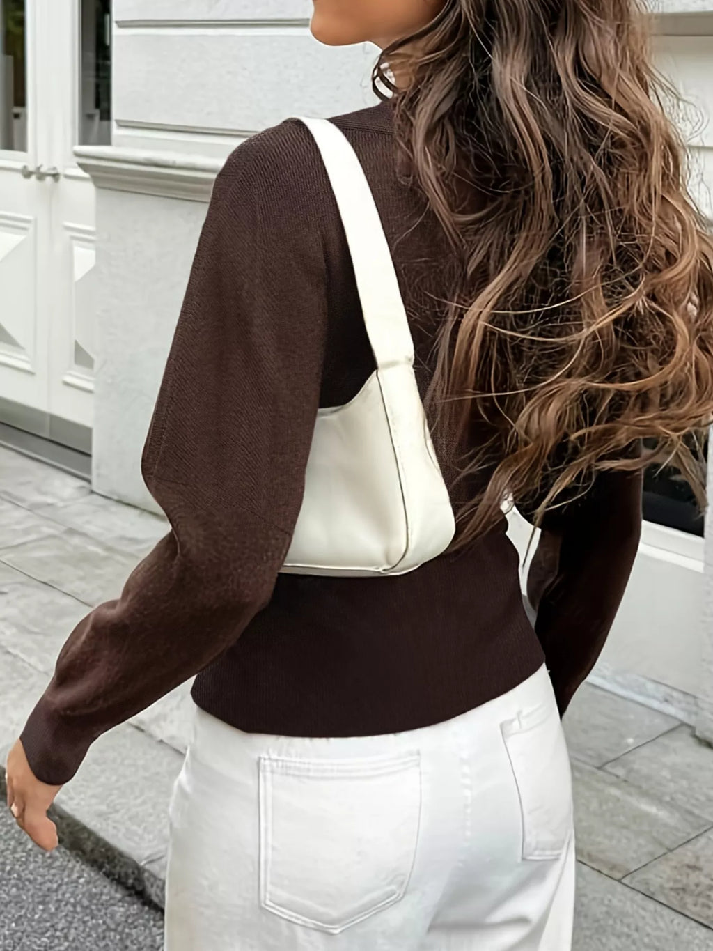 Single-Button Fitted Cardigan - Godess Beauty  #