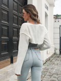 Sleeve Cardigan Ribbed Exposed Seam Long Sleeve Cardigan - Godess Beauty  #