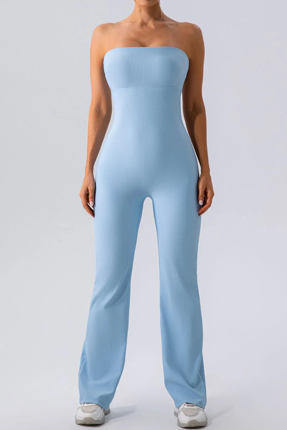 Sleeveless Straight Active Jumpsuit - Godess beauty  #
