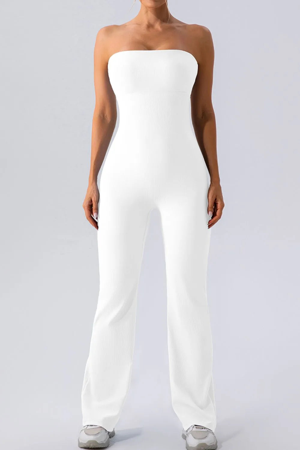 Sleeveless Straight Active Jumpsuit - Godess beauty  #