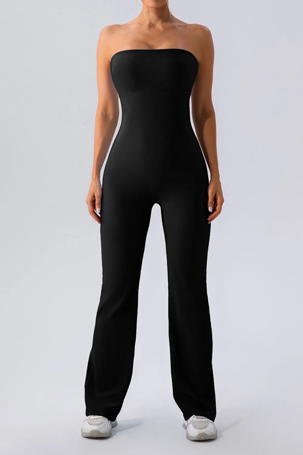 Sleeveless Straight Active Jumpsuit - Godess beauty  #