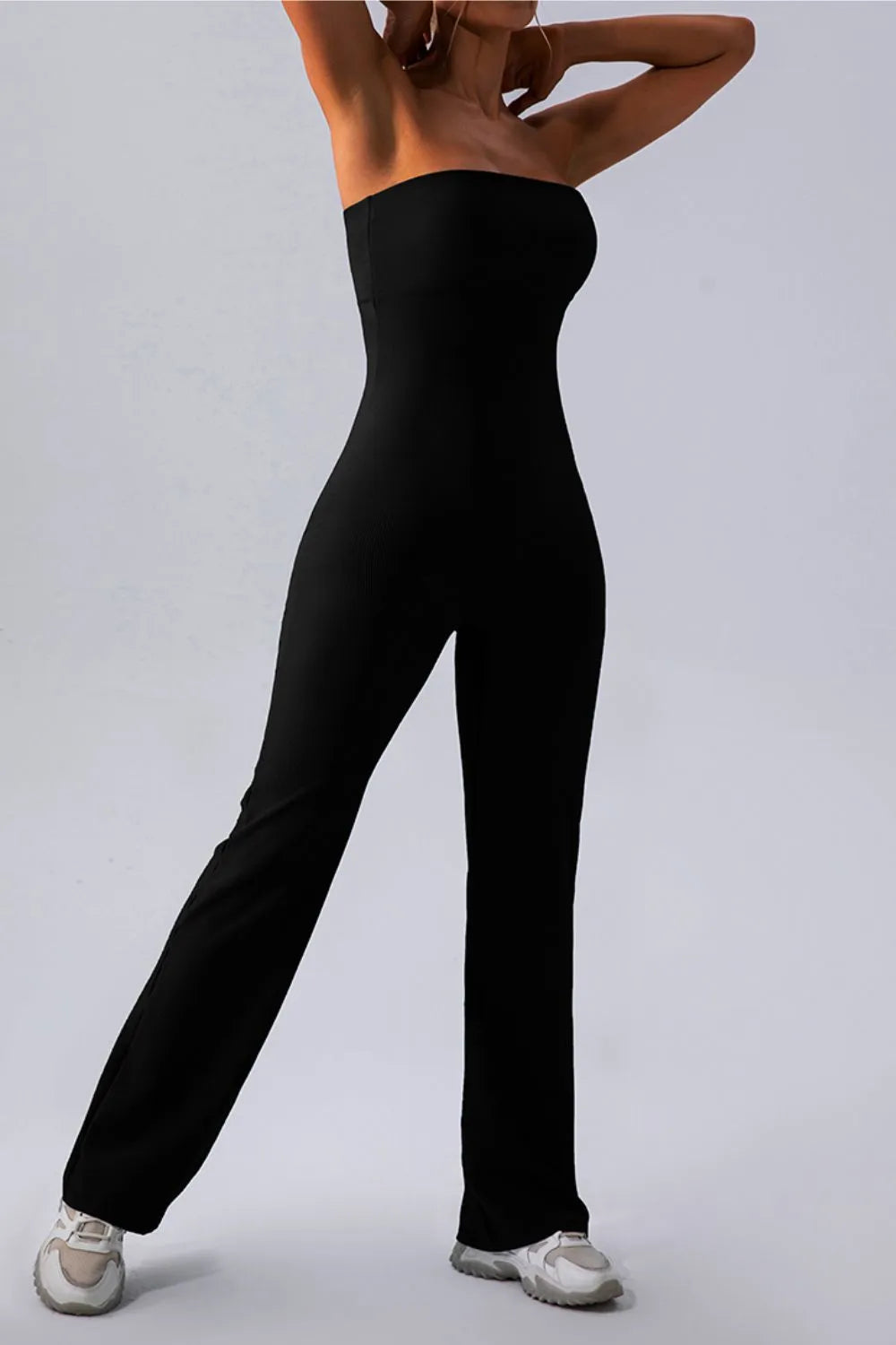 Sleeveless Straight Active Jumpsuit - Godess beauty  #
