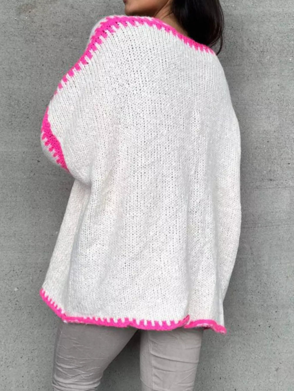 Tie Front Drop Shoulder Cardigan - Godess Beauty  #
