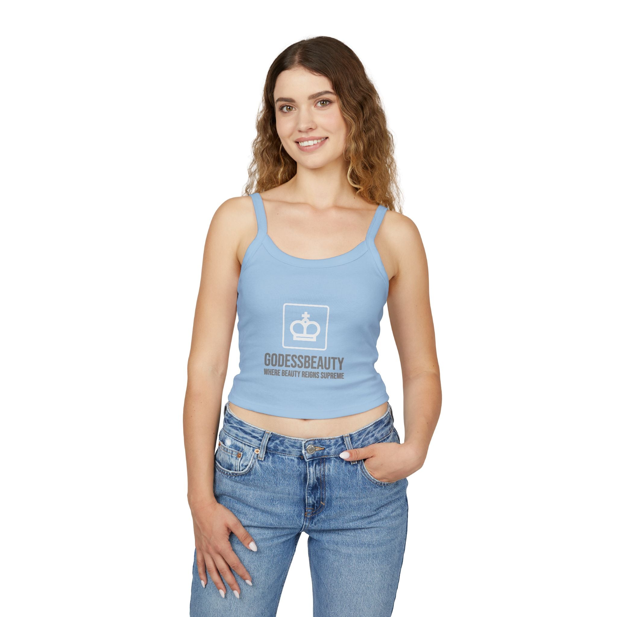 Women’s empowerment graphic cropped tank top from GODESS Beauty - Godess beauty  #