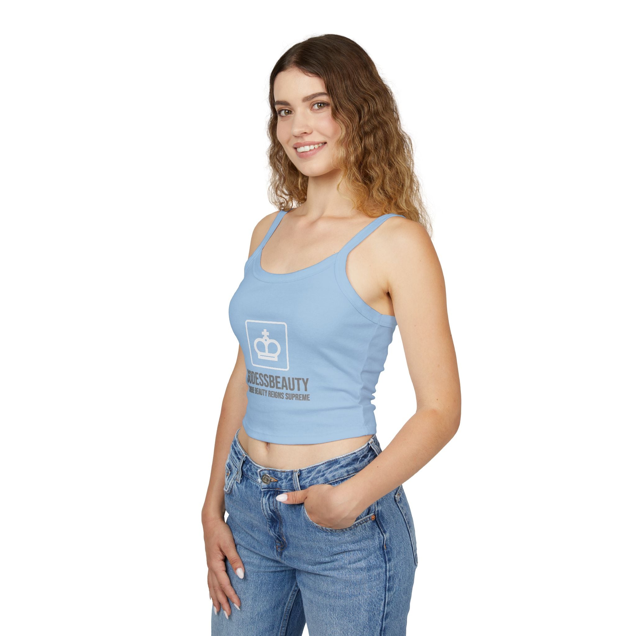 Women’s empowerment graphic cropped tank top from GODESS Beauty - Godess beauty  #