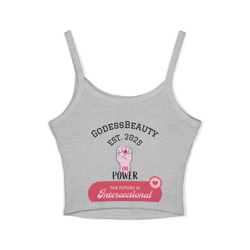 Women’s empowerment graphic cropped tank top from GODESS Beauty - Godess beauty  #