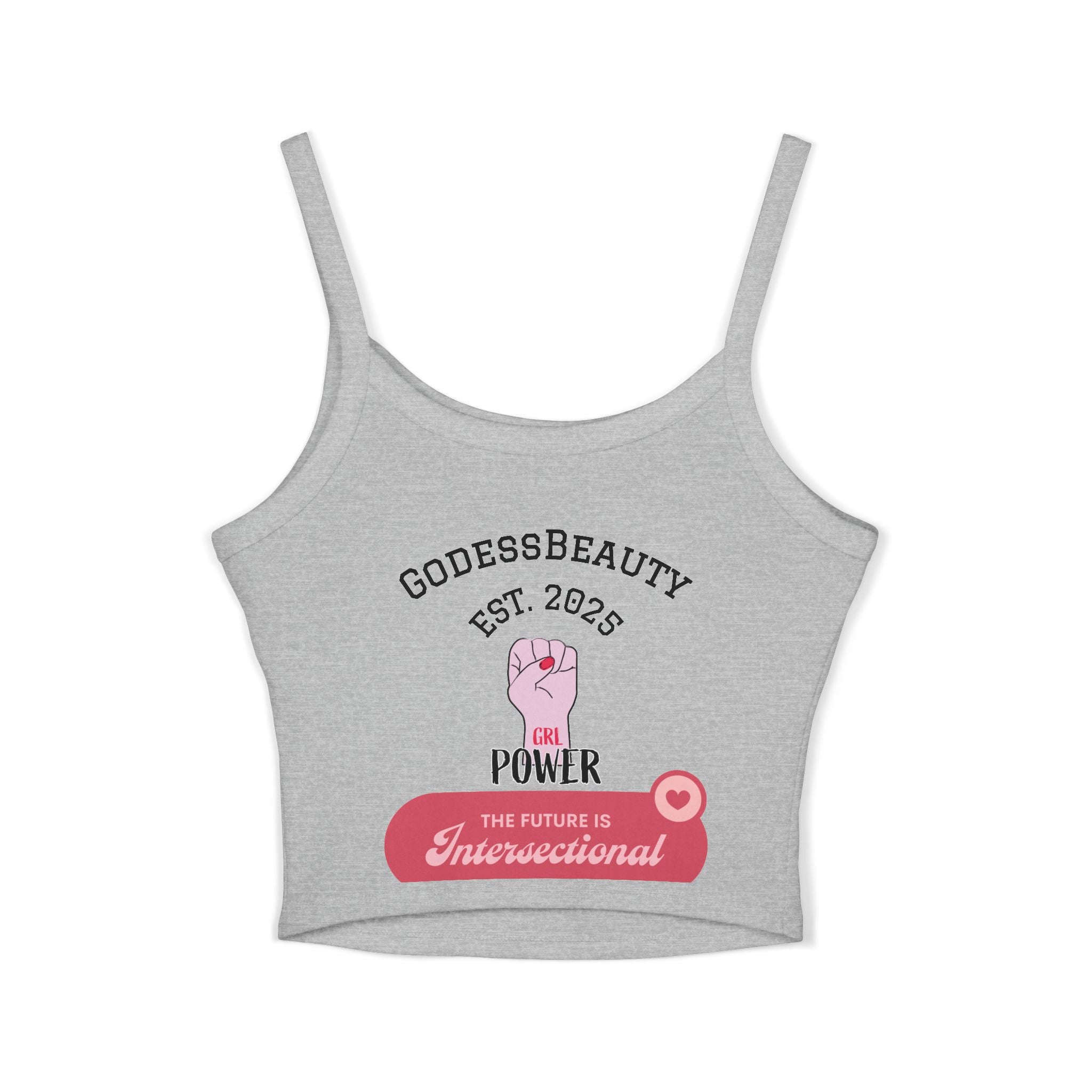 Women’s empowerment graphic cropped tank top from GODESS Beauty - Godess beauty  #