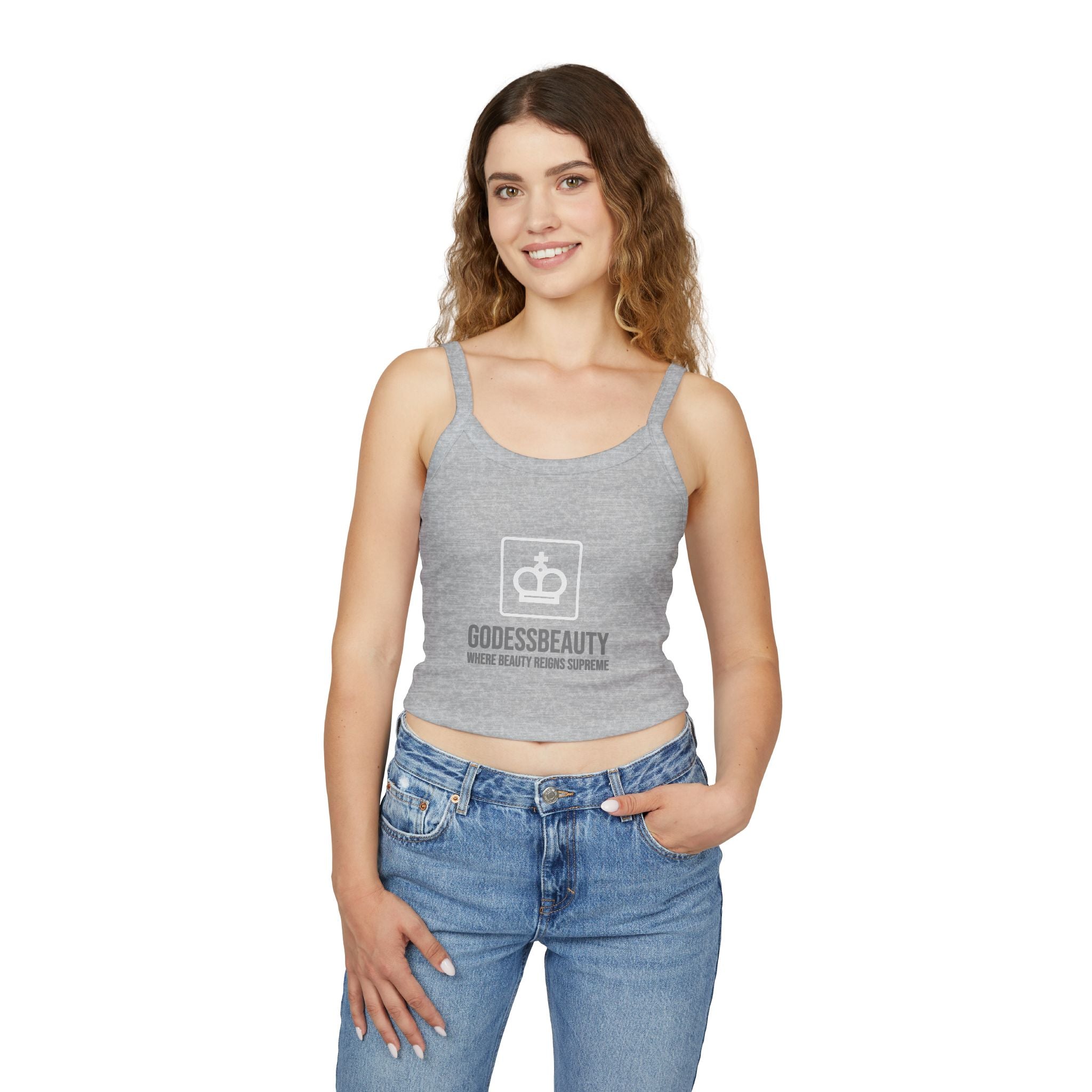 Women’s empowerment graphic cropped tank top from GODESS Beauty - Godess beauty  #
