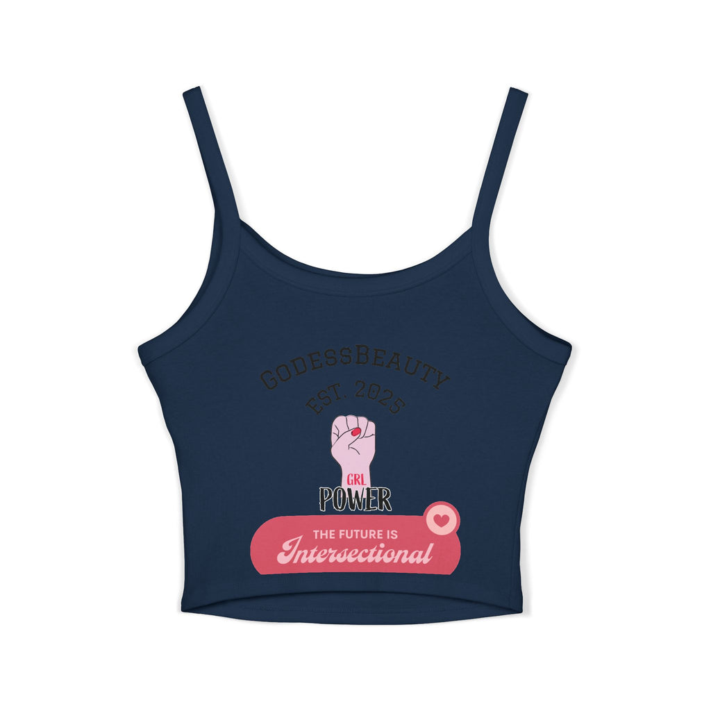 Women’s empowerment graphic cropped tank top from GODESS Beauty - Godess beauty  #