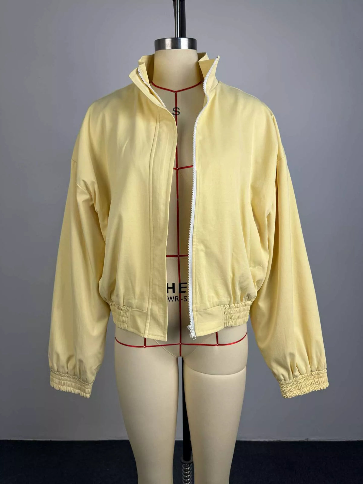 Zip Up Oversized Bomber Jacket - Godess Beauty  #