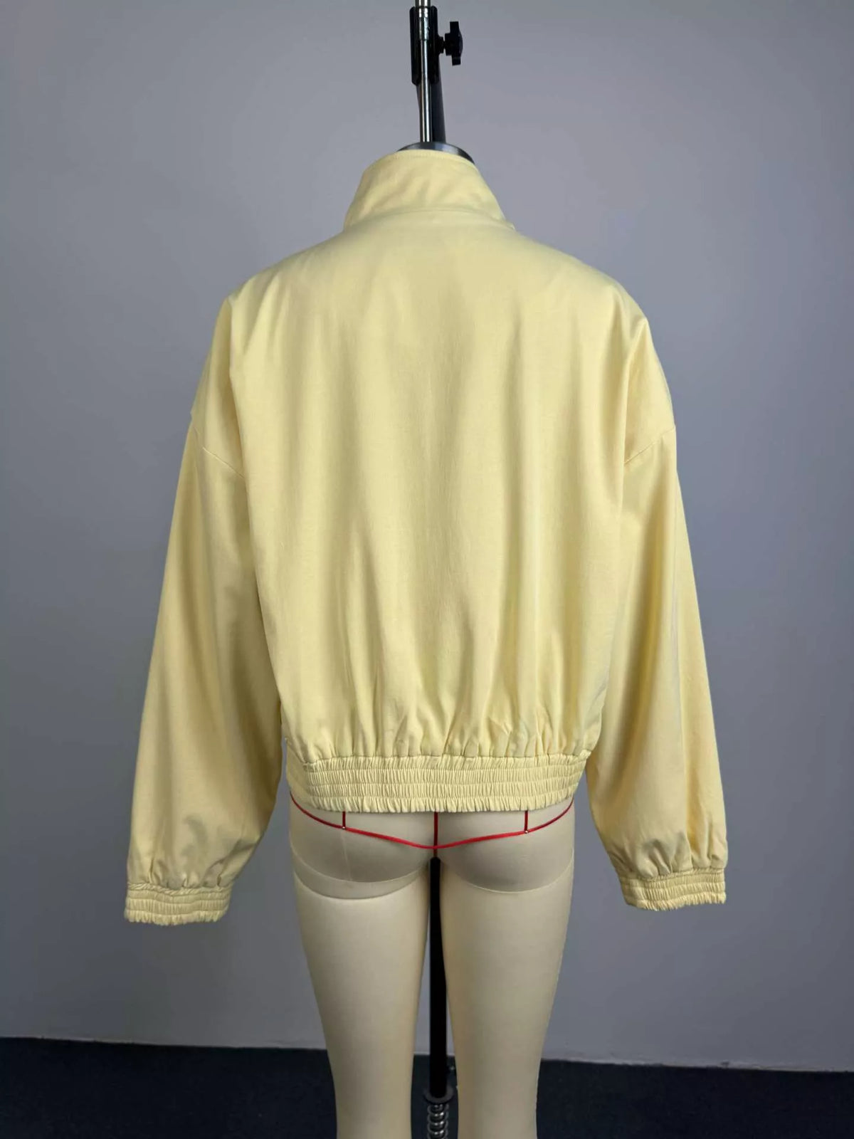 Zip Up Oversized Bomber Jacket - Godess Beauty  #