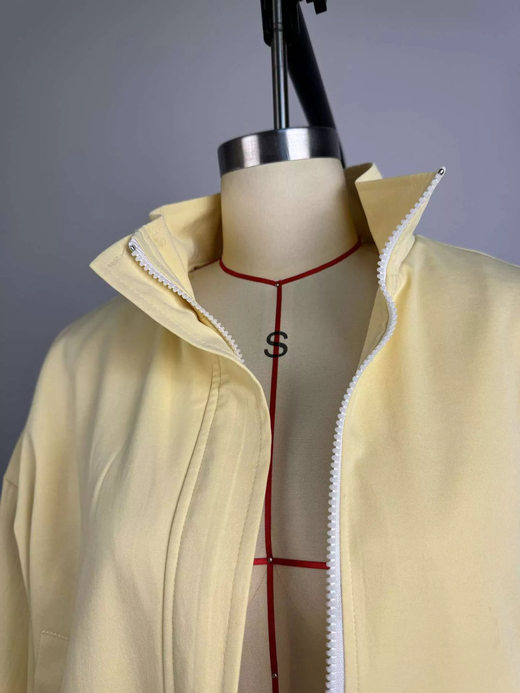 Zip Up Oversized Bomber Jacket - Godess Beauty  #