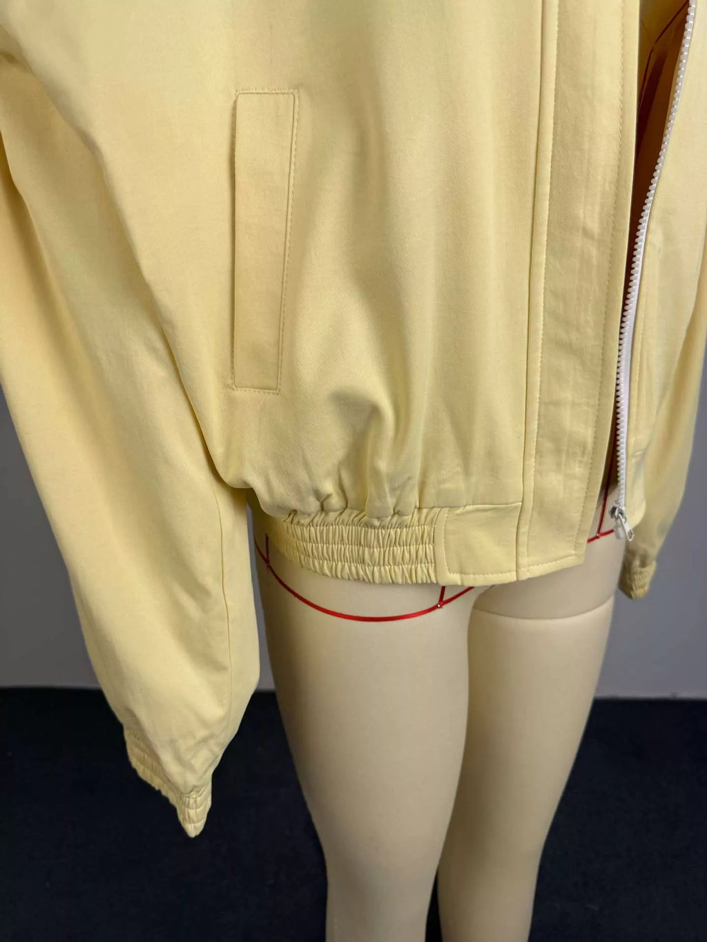 Zip Up Oversized Bomber Jacket - Godess Beauty  #